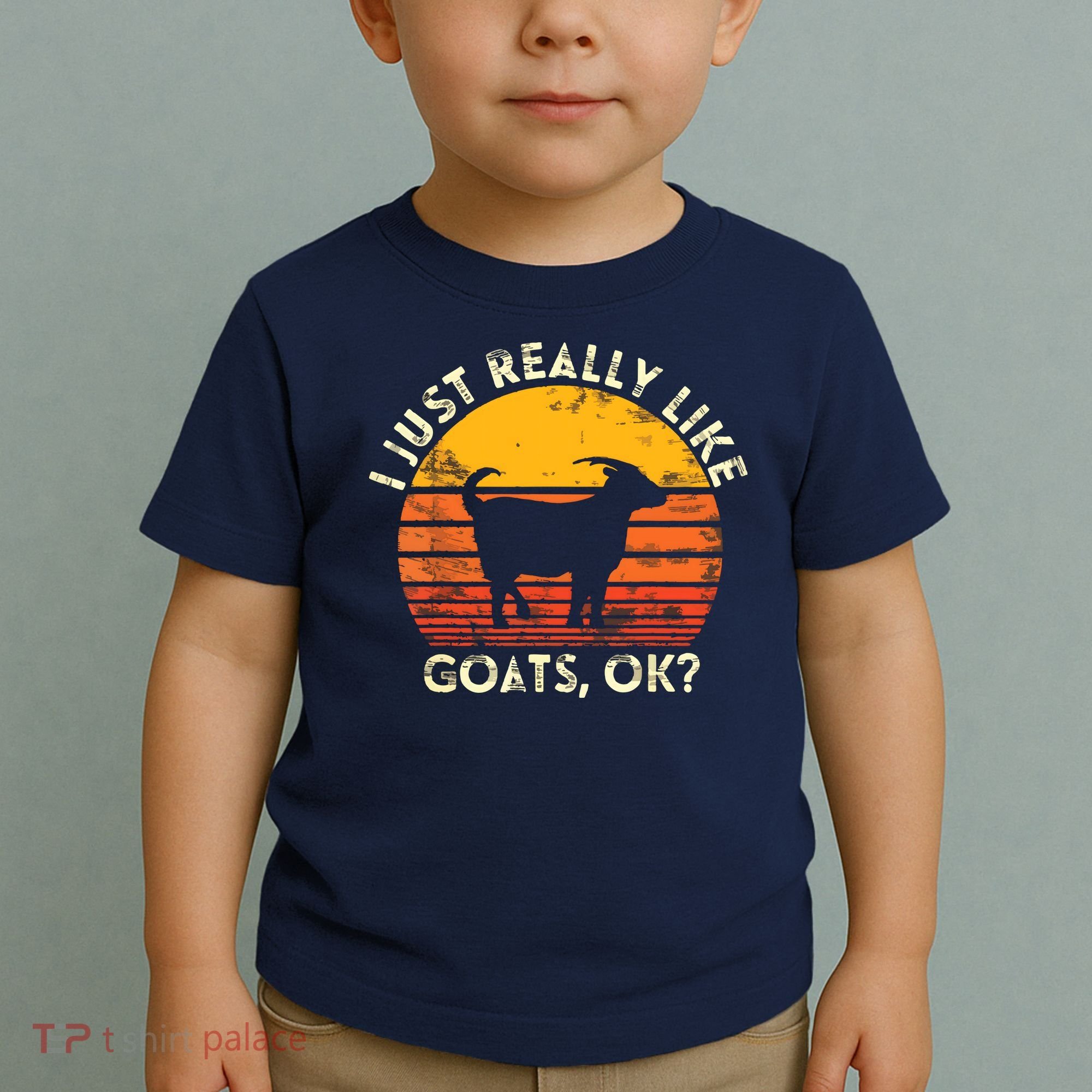 I Just Really Like Goats Farmer Farm Animal Goat Lover Gift Toddler T-Shirt