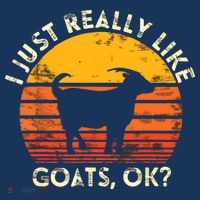I Just Really Like Goats Farmer Farm Animal Goat Lover Gift Visor thumb 3