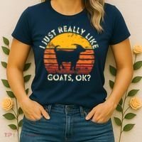 I Just Really Like Goats Farmer Farm Animal Goat Lover Gift Women's T-Shirt thumb 2