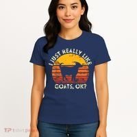 I Just Really Like Goats Farmer Farm Animal Goat Lover Gift Women's T-Shirt thumb 4