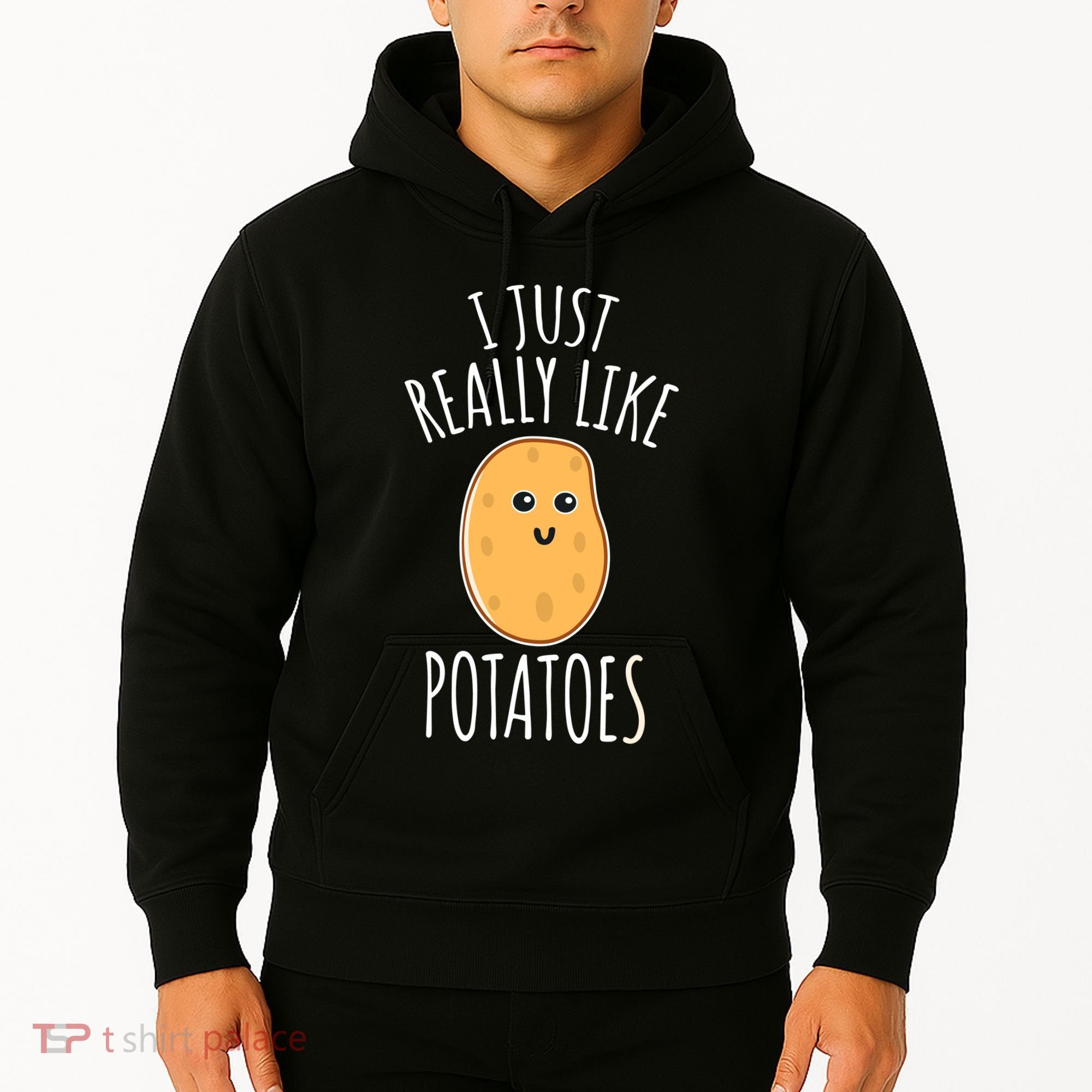 I Just Really Like Potatoes Funy Gift Cute Potato Hoodie
