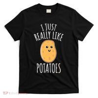 I Just Really Like Potatoes Funy Gift Cute Potato T-Shirt thumb 0