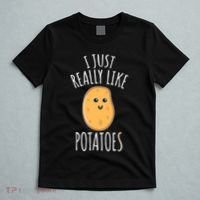 I Just Really Like Potatoes Funy Gift Cute Potato T-Shirt thumb 5