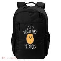 I Just Really Like Potatoes Funy Gift Cute Potato Backpack thumb 0
