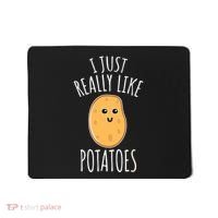 I Just Really Like Potatoes Funy Gift Cute Potato Mousepad thumb 0