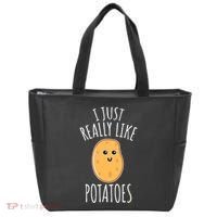 I Just Really Like Potatoes Funy Gift Cute Potato Tote Bag thumb 0