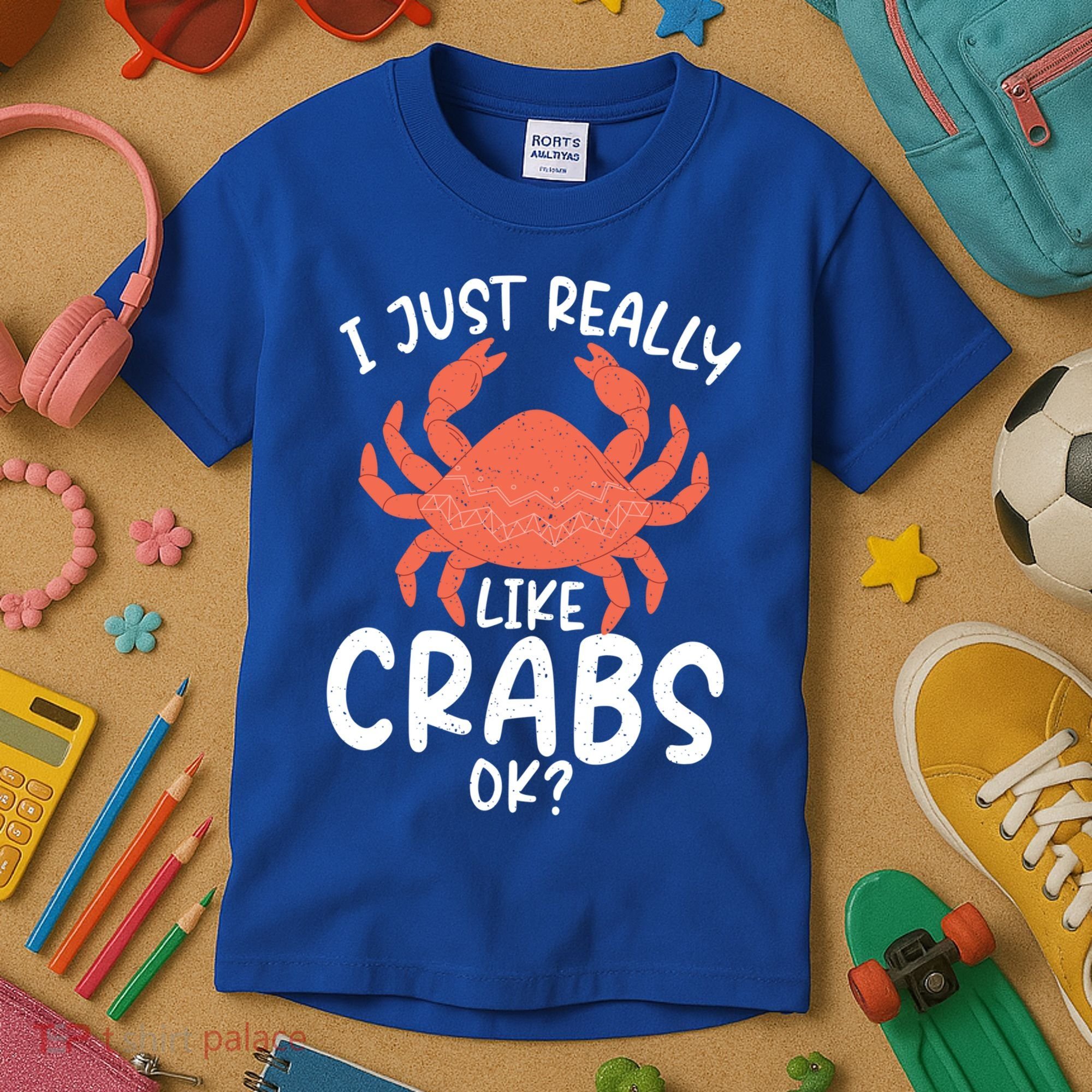 I Just Really Like Crabs Ok Crab Owner Gift Kids T-Shirt