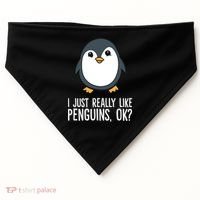 I Just Really Like Penguins Meaningful Gift USA-Made Doggie Bandana thumb 0