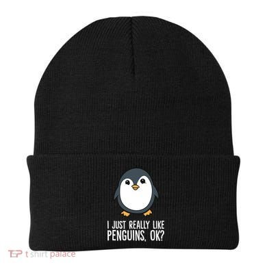 I Just Really Like Penguins Meaningful Gift Beanie