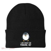I Just Really Like Penguins Meaningful Gift Beanie thumb 0