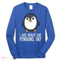 I Just Really Like Penguins Meaningful Gift Long Sleeve Shirt thumb 0