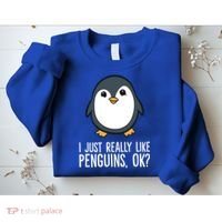 I Just Really Like Penguins Meaningful Gift Sweatshirt thumb 2