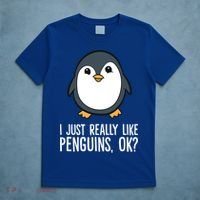 I Just Really Like Penguins Meaningful Gift T-Shirt thumb 5