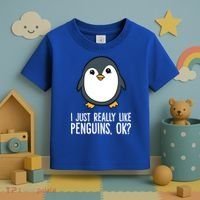 I Just Really Like Penguins Meaningful Gift Toddler T-Shirt thumb 3