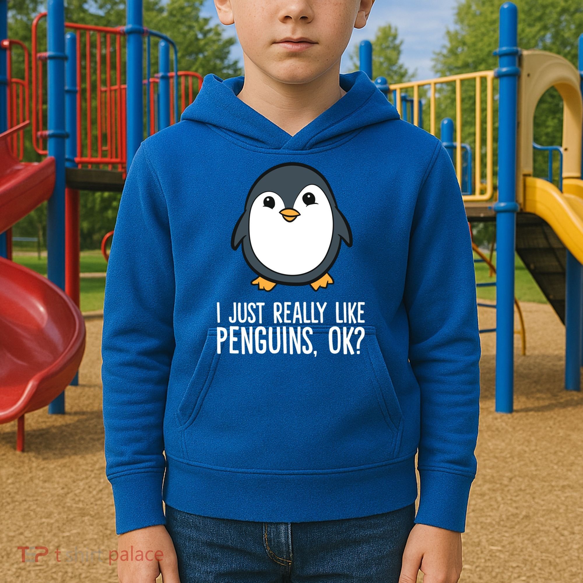 I Just Really Like Penguins Meaningful Gift Kids Hoodie