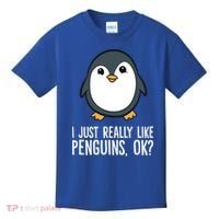 I Just Really Like Penguins Meaningful Gift Kids T-Shirt thumb 0
