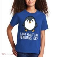 I Just Really Like Penguins Meaningful Gift Kids T-Shirt thumb 2