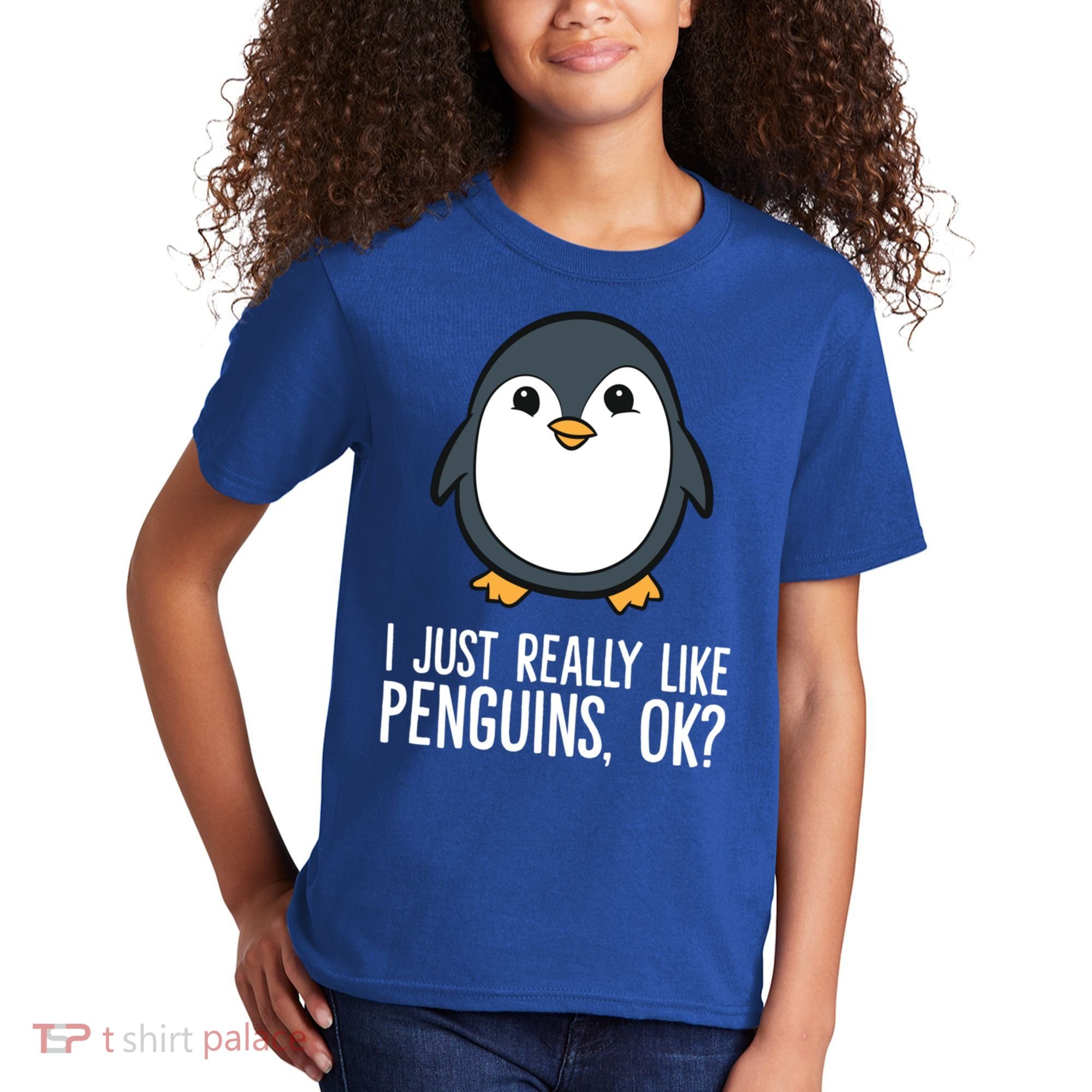 I Just Really Like Penguins Meaningful Gift Kids T-Shirt