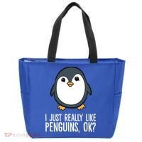 I Just Really Like Penguins Meaningful Gift Tote Bag thumb 0