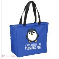 I Just Really Like Penguins Meaningful Gift Tote Bag thumb 2