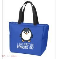 I Just Really Like Penguins Meaningful Gift Tote Bag thumb 3