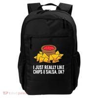 I Just Really Like Chips And Salsa Ok Tortilla Chips Backpack thumb 0