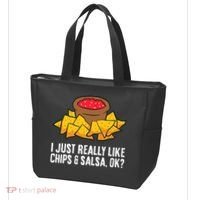 I Just Really Like Chips And Salsa Ok Tortilla Chips Tote Bag thumb 3