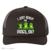 I Just Really Like Frogs Yupoong Adult 5-Panel Trucker Hat thumb 0