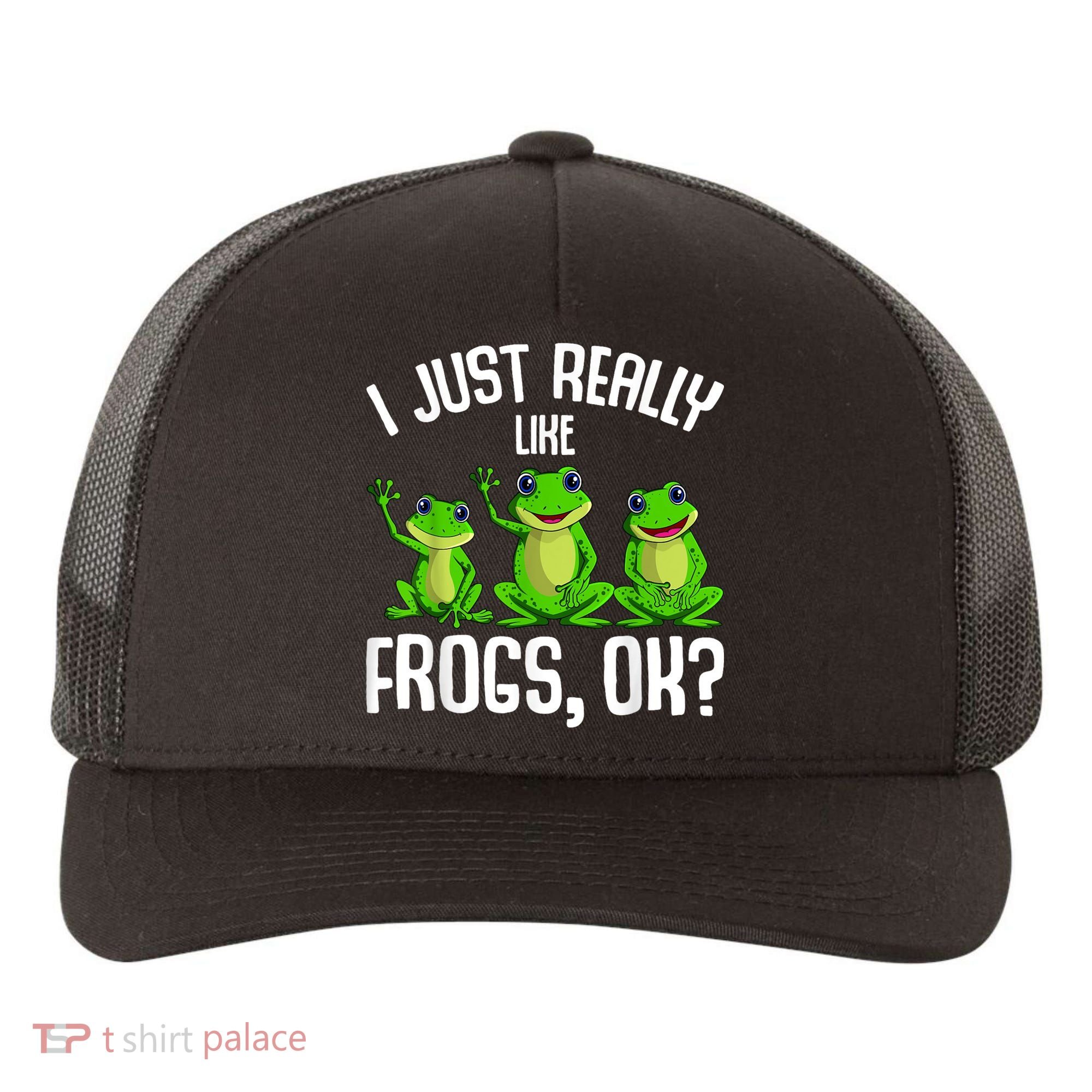 I Just Really Like Frogs Yupoong Adult 5-Panel Trucker Hat