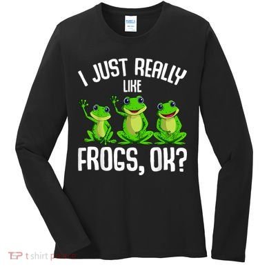 I Just Really Like Frogs Women's Long Sleeve Shirt