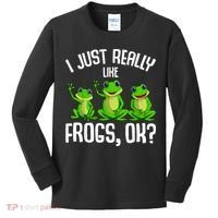 I Just Really Like Frogs Kids Long Sleeve Shirt thumb 0