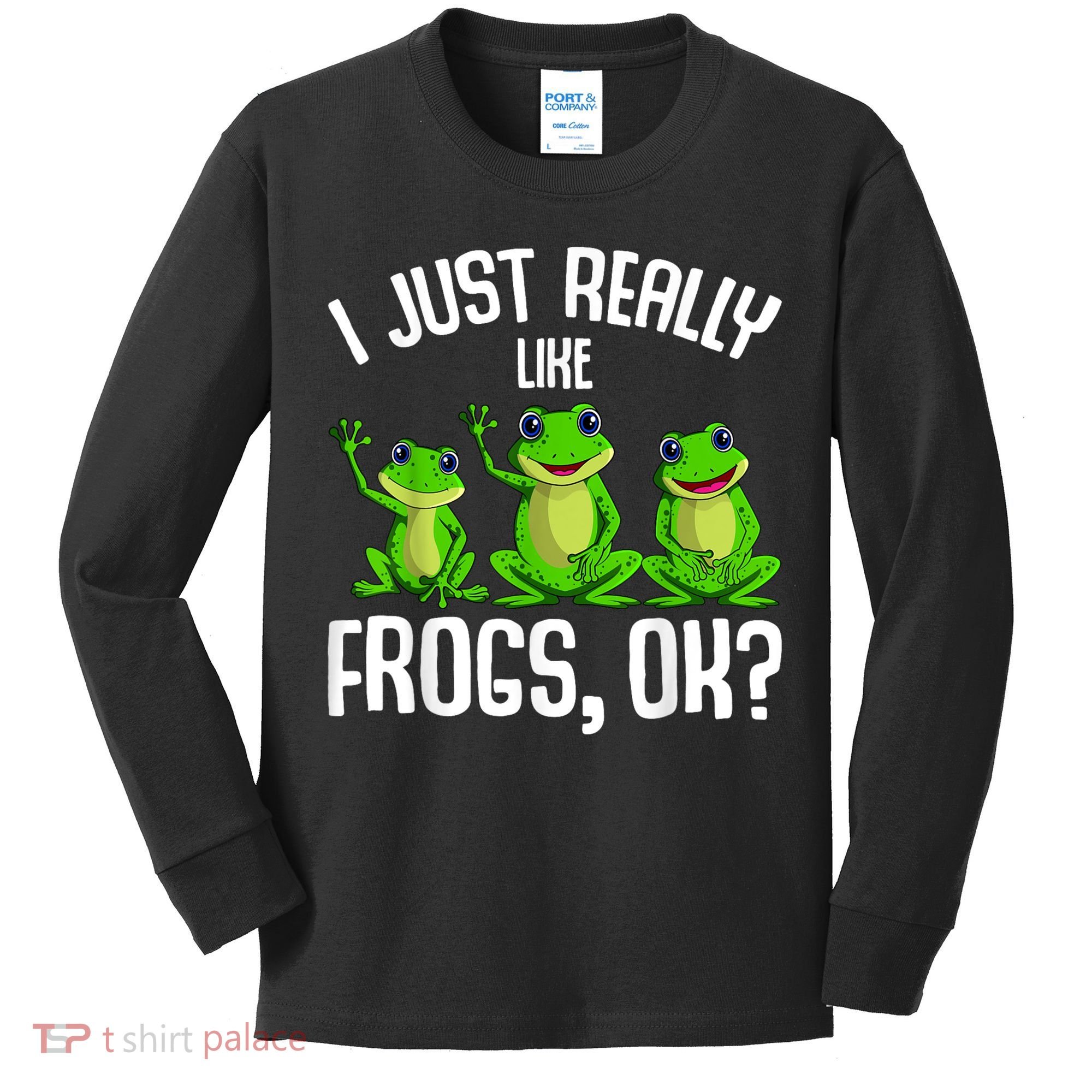 I Just Really Like Frogs Kids Long Sleeve Shirt