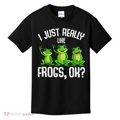 I Just Really Like Frogs Kids T-Shirt