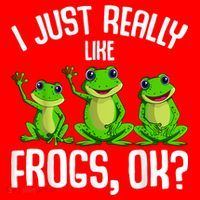 I Just Really Like Frogs Santa Hat thumb 1