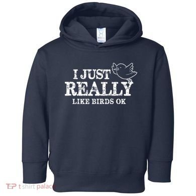 I Just Really Like Birds Ok Toddler Hoodie