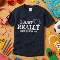 I Just Really Like Birds Ok Kids T-Shirt thumb 3