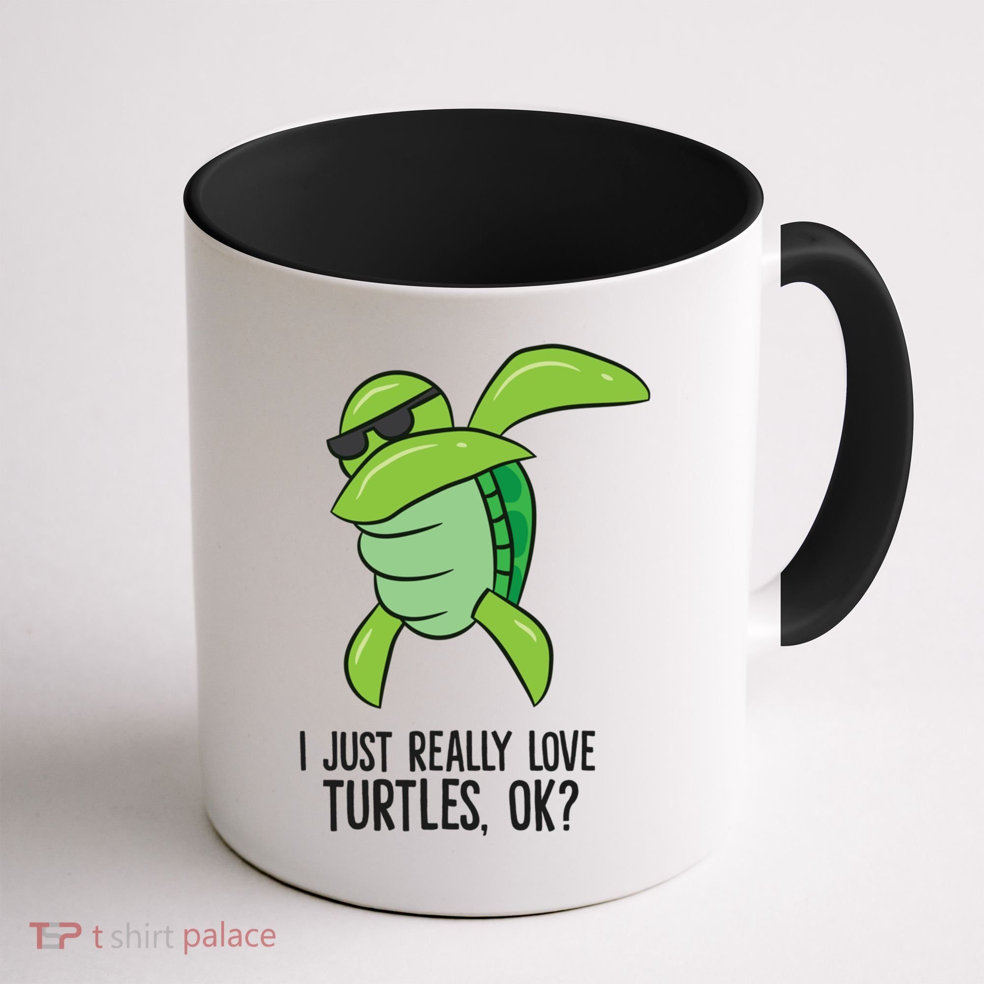 I Just Really Love Turtles Ok? Dabbing Turtle Gift Coffee Mug