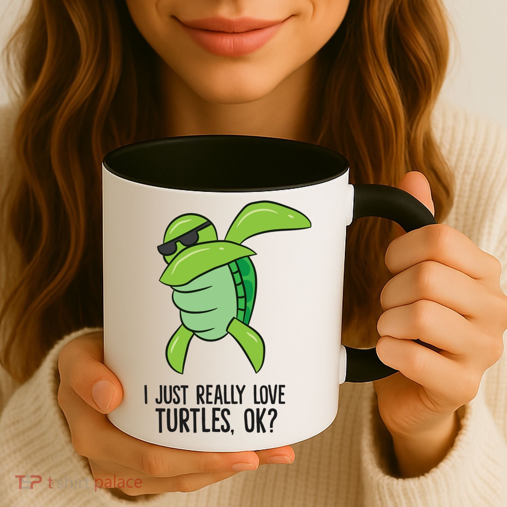 I Just Really Love Turtles Ok? Dabbing Turtle Gift Coffee Mug