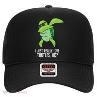 I Just Really Love Turtles Ok? Dabbing Turtle Gift Hat thumb 0
