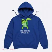 I Just Really Love Turtles Ok? Dabbing Turtle Gift Hoodie thumb 0