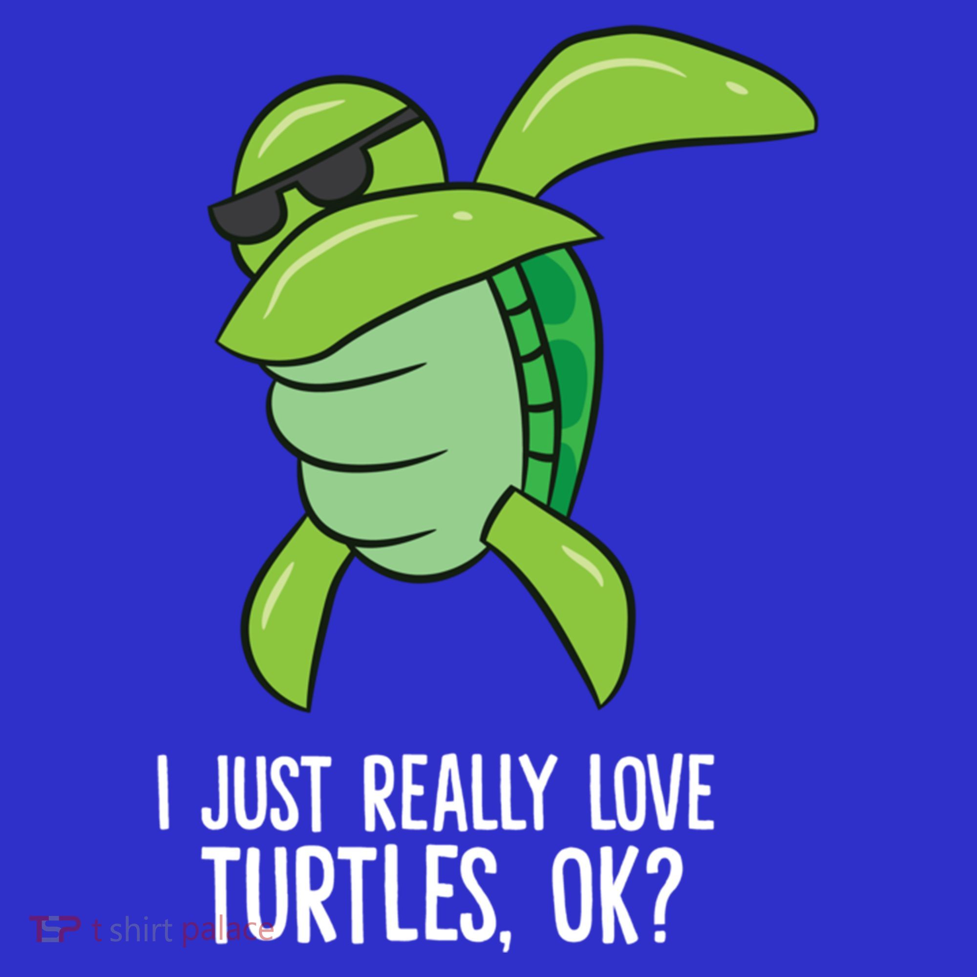 I Just Really Love Turtles Ok? Dabbing Turtle Gift Polo