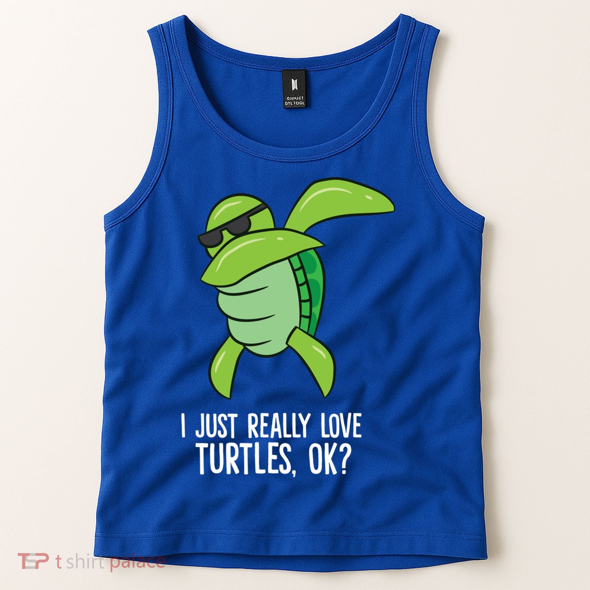I Just Really Love Turtles Ok? Dabbing Turtle Gift Tank Top