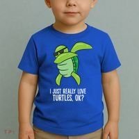 I Just Really Love Turtles Ok? Dabbing Turtle Gift Toddler T-Shirt thumb 2