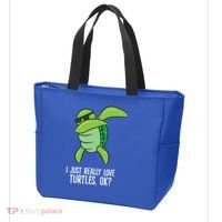 I Just Really Love Turtles Ok? Dabbing Turtle Gift Tote Bag thumb 3