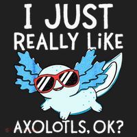 I Just Really Like Axolotls Ok Kawaii Axolotl Comfort Colors T-Shirt thumb 5