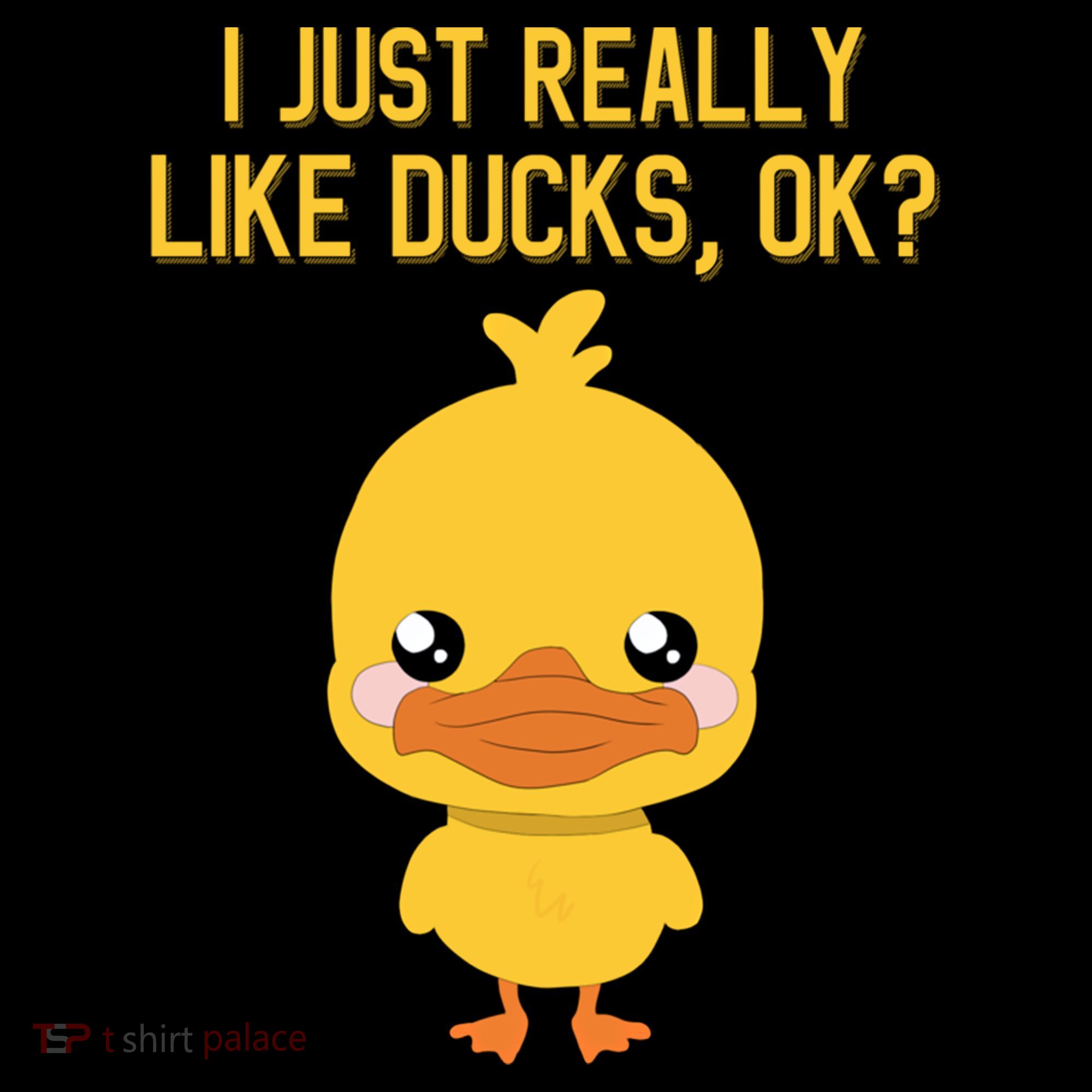 I Just Really Like Ducks Ok? Funny Cute Little Yellow Duck Gift Coffee Mug