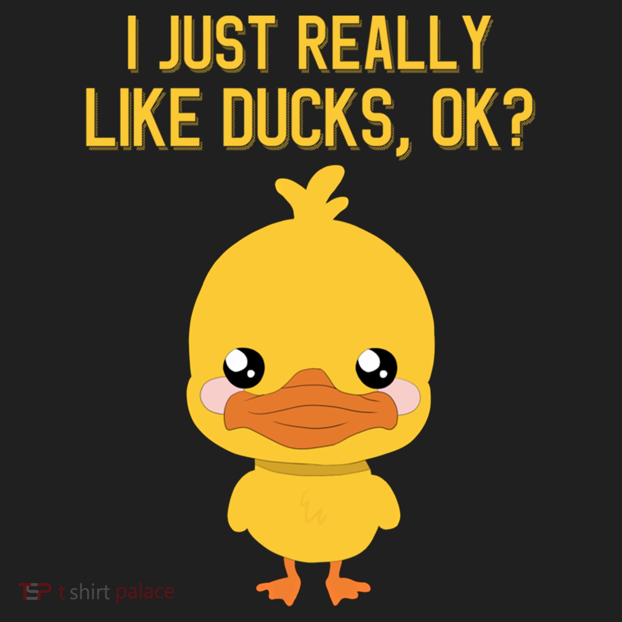I Just Really Like Ducks Ok? Funny Cute Little Yellow Duck Gift Hat