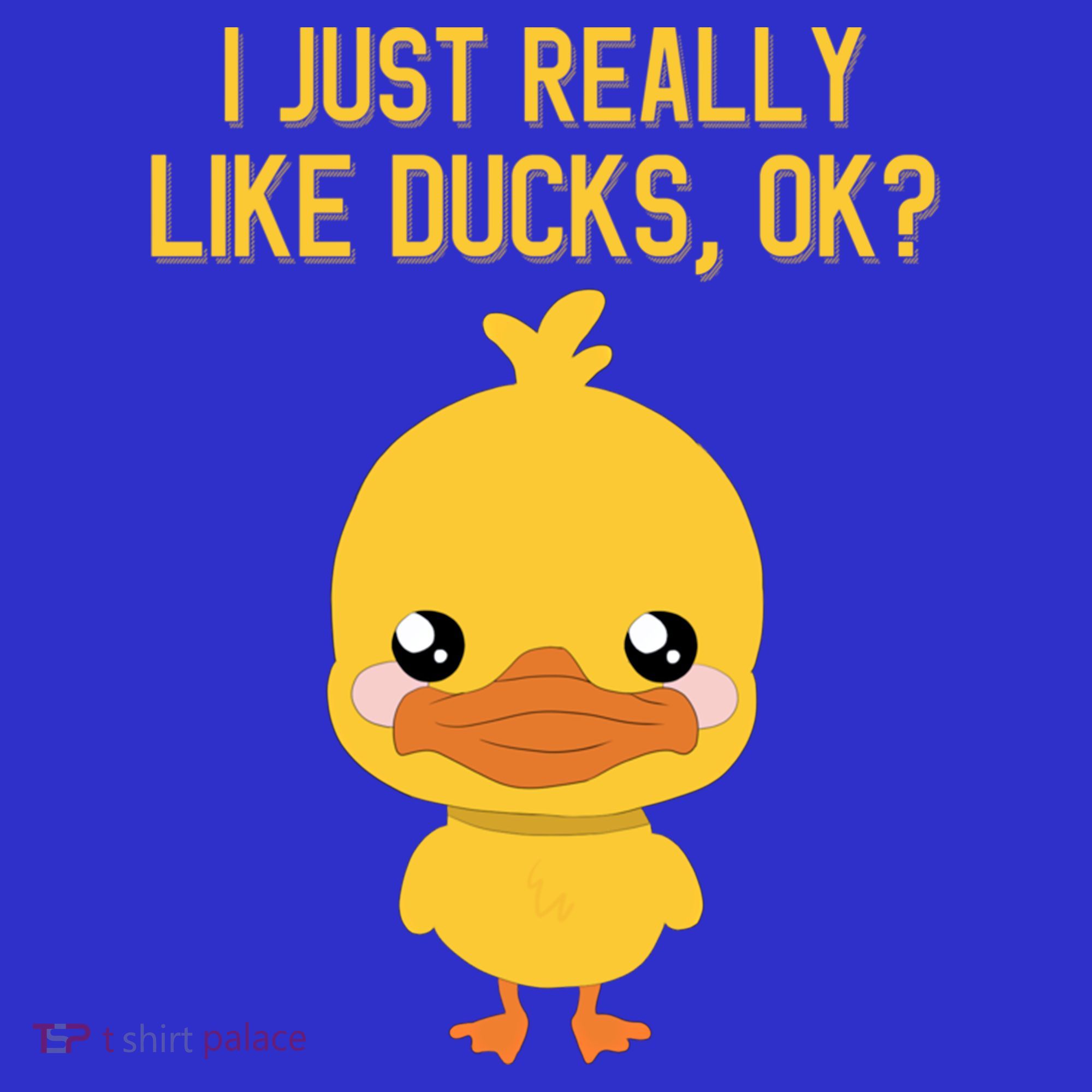 I Just Really Like Ducks Ok? Funny Cute Little Yellow Duck Gift Visor