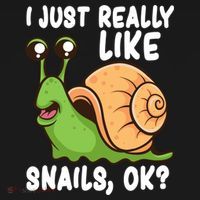 I Just Really Like Snails Ok Funny Snail Lover Gift Great Gift Ornament thumb 1