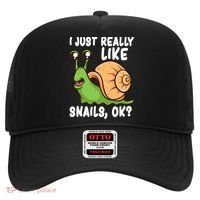I Just Really Like Snails Ok Funny Snail Lover Gift Great Gift Hat thumb 0